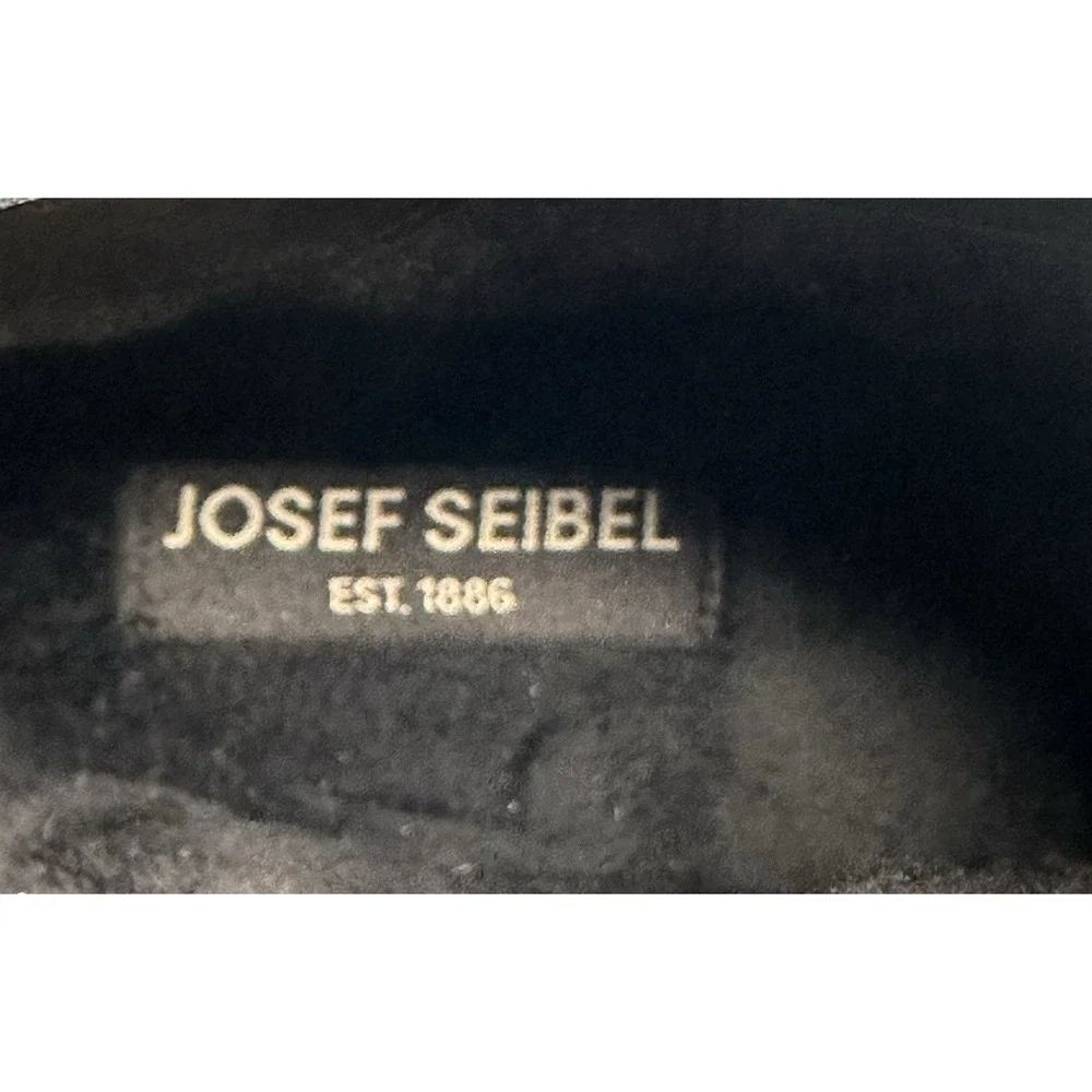Josef Seibel Darla 02 Black Leather Ankle Boots Womens EU 40 US 9-9.5 New $170